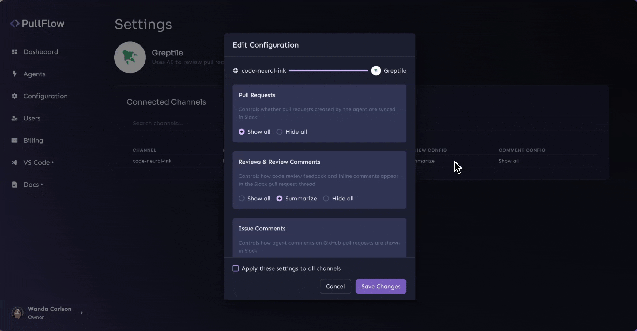 PullFlow Notification Settings Demo